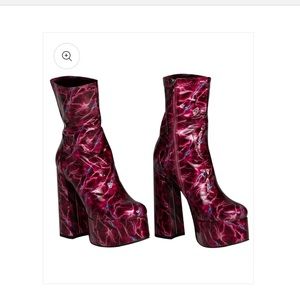 Shane Justin boots sz 8, matching rockstar purse, bling very shiny blazer